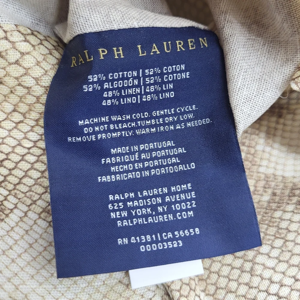 Ralph Lauren Sellek Great Sands Python Print Standard Pillowcases NWOT